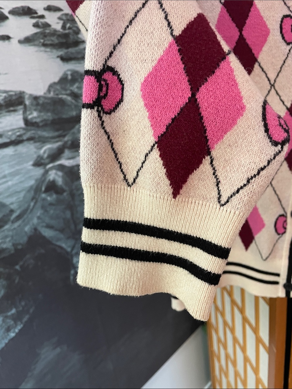 Hello Kitty and Friends x Forever 21 Limited Edition Argyle Cardigan M - Picture 7 of 10